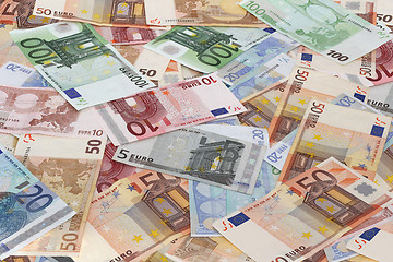 Image showing Euro banknotes