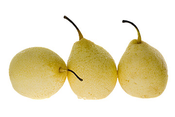 Image showing Three Chinese fragrant pears

