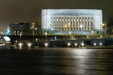 Image showing finnish parliament building at night