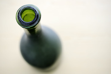 Image showing a green bottleneck with room for text