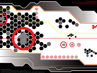 Image showing passing thru hexagon