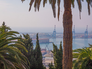 Image showing Harbour Genoa Italy