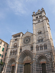 Image showing St Lawrence cathedral in Genoa