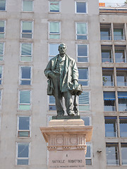 Image showing Raffaele Rubattino statue in Genoa