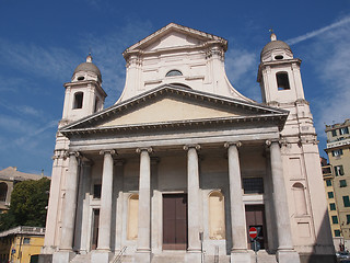 Image showing Santissima Annunziata church in Genoa Italy