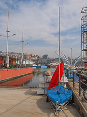 Image showing Harbour Genoa Italy