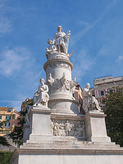 Image showing Columbus monument in Genoa