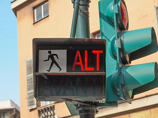 Image showing Red traffic light