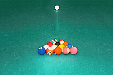 Image showing Billiards balls