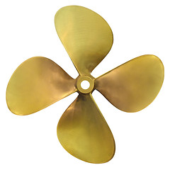 Image showing Speedboat propeller