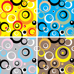 Image showing seventies circles multi