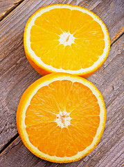 Image showing Halves of Oranges