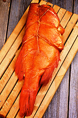 Image showing Smoked Red Snapper Fish