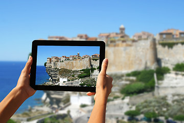 Image showing photography with tablet