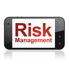 Image showing Business concept: Risk Management on smartphone