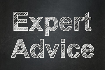 Image showing Law concept: Expert Advice on chalkboard background