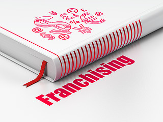 Image showing Finance concept: book Finance Symbol, Franchising on white background