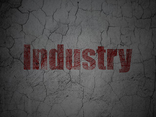 Image showing Business concept: Industry on grunge wall background