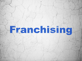 Image showing Finance concept: Franchising on wall background