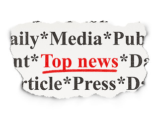 Image showing News concept: Top News on Paper background