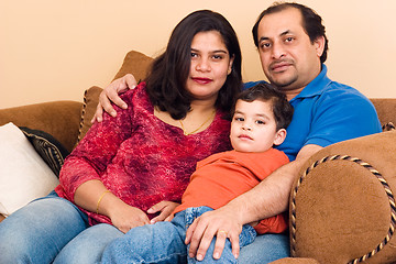 Image showing East Indian Couple with their son