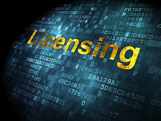 Image showing Law concept: Licensing on digital background