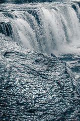 Image showing Waterfall close-up, toning