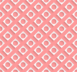 Image showing Stylish pattern design with light red background