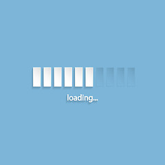 Image showing Flat loading screen design