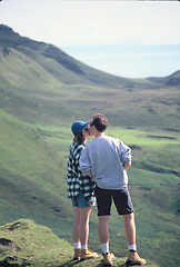 Image showing Couple on mountain top.