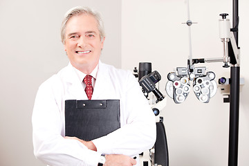 Image showing Doctor in Ophthalmology Clinic