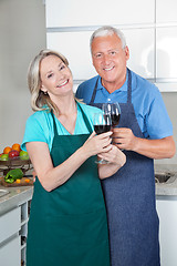 Image showing Couple Toasting Wine