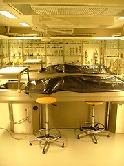 Image showing autopsy room in a medical faculty