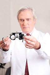 Image showing Doctor in Ophthalmology Clinic