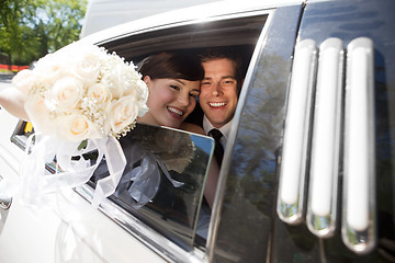 Image showing Portrait Of Newlywed Couple