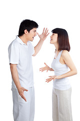 Image showing Angry Couple Arguing