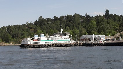 Image showing Ferry at jetty.