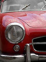 Image showing oldtimer in the rain