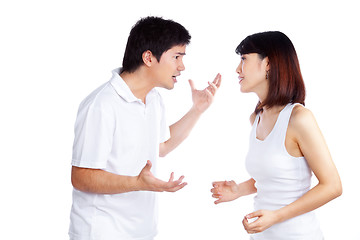 Image showing Angry Couple Arguing