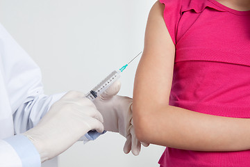 Image showing Doctor Giving Patient Injection