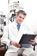 Image showing Doctor in Ophthalmology Clinic