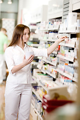 Image showing Pharmacist Filling Prescription