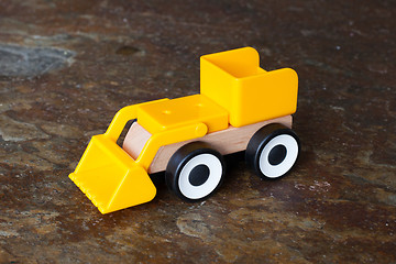 Image showing Simple wheel dozer toy