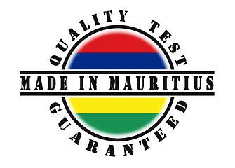 Image showing Quality test guaranteed stamp 