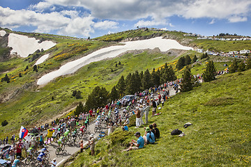 Image showing The Peloton in Mountains