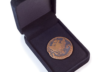 Image showing Old Russian copper coin.