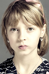 Image showing Studio portrait of young beautiful girl