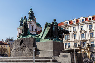 Image showing Statue of jan Hus