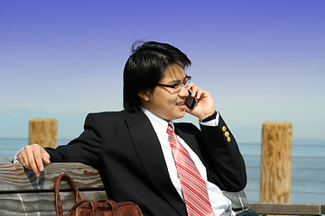 Image showing Businessman on the phone