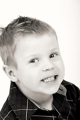 Image showing Studio portrait of young beautiful boy